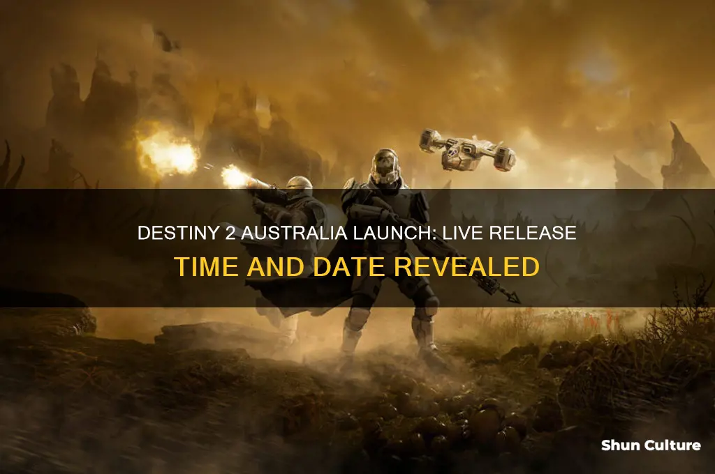 when does destiny 2 go live in australia