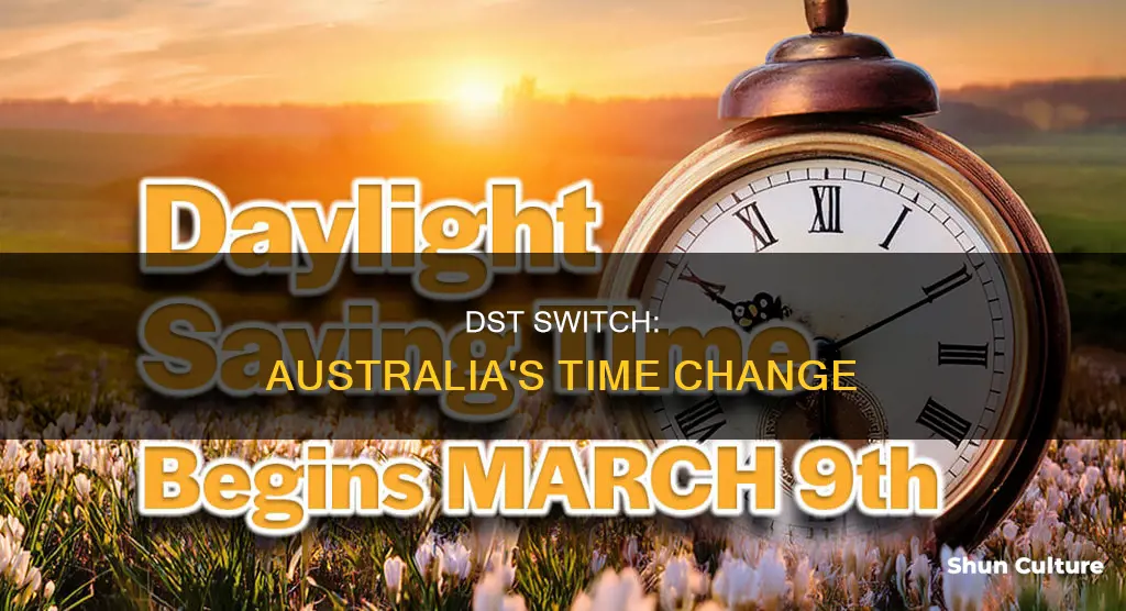 when does dst change in australia