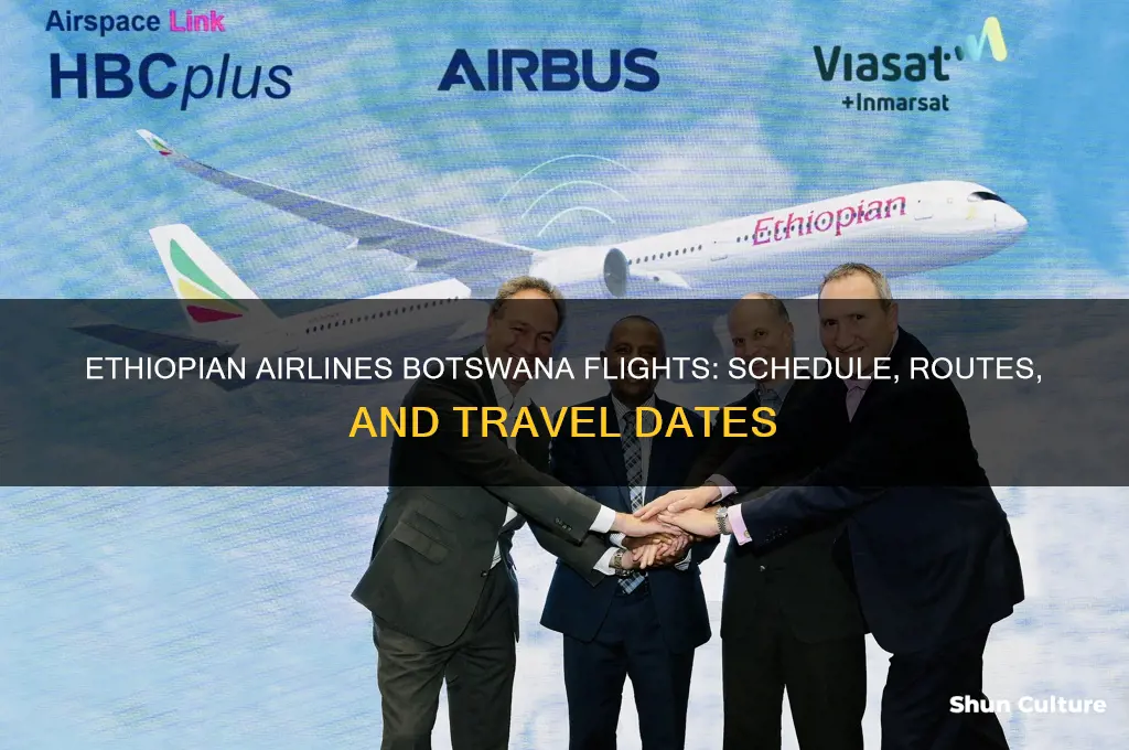 when does ethipoian airlines fly to botswana