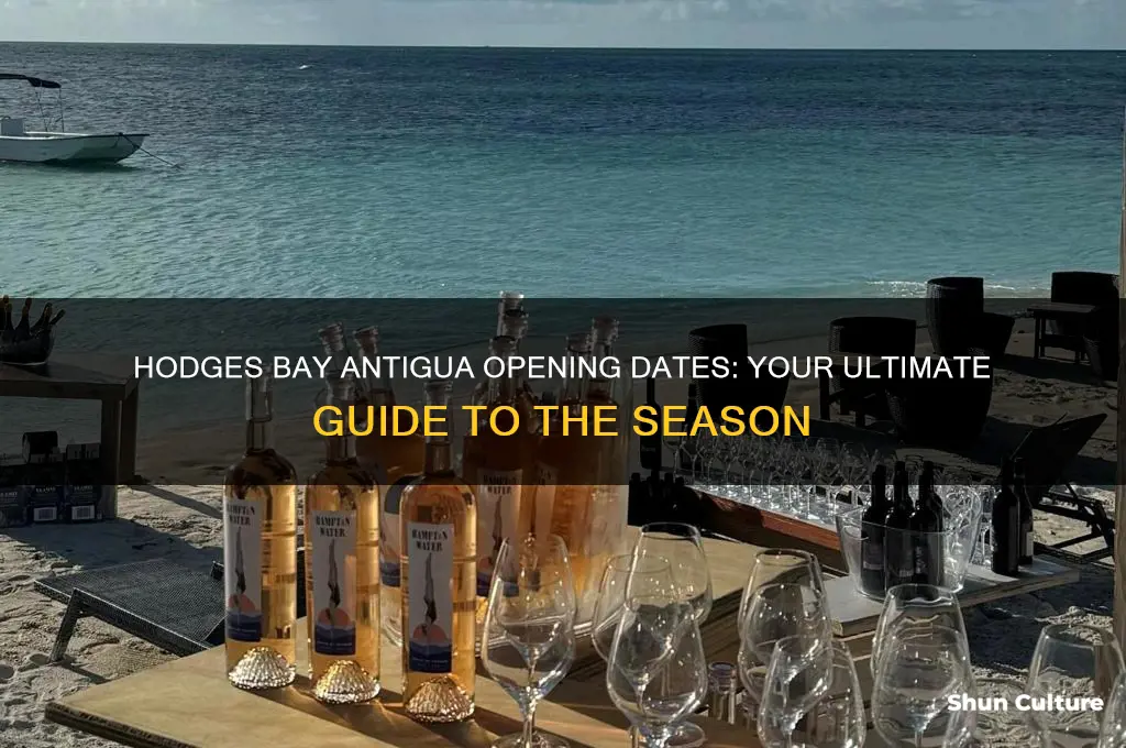 when does hodges bay antigua open