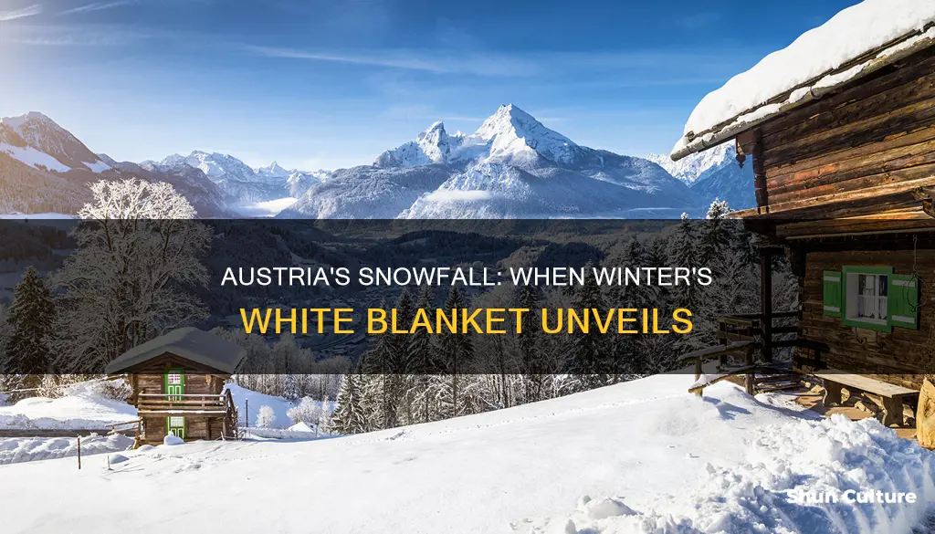 when does it snow in austria