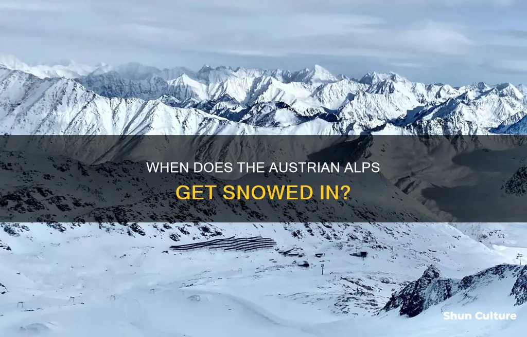 when does it snow in austrian alps