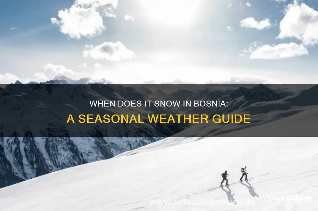 when does it snow in bosnia