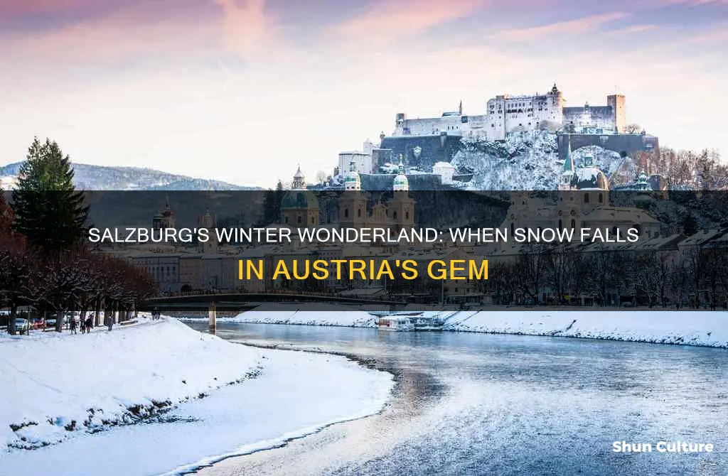 when does it snow in salzburg austria