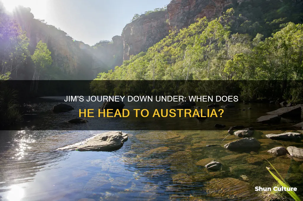 when does jim go to australia