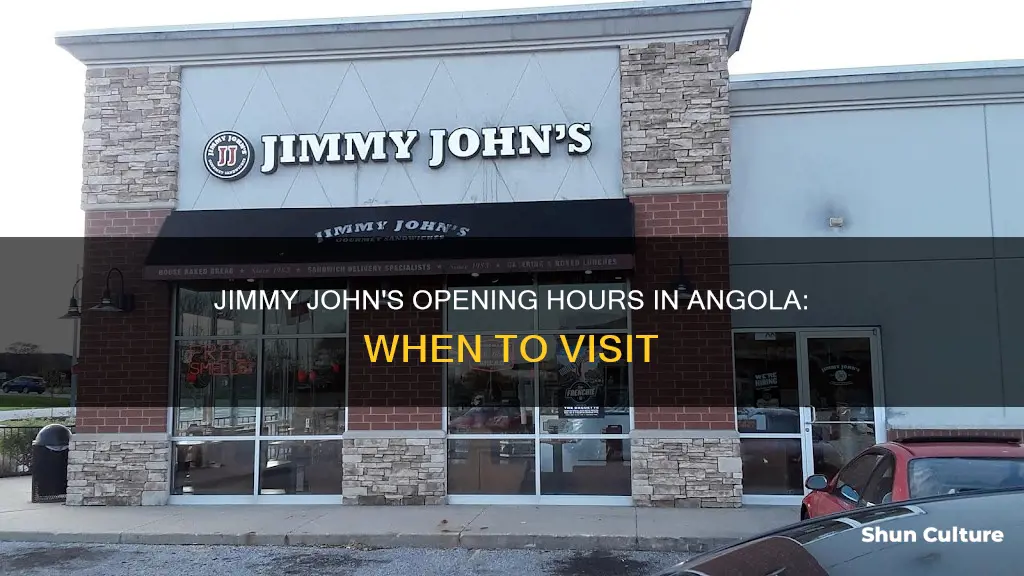 when does jimmy johns in angola in open