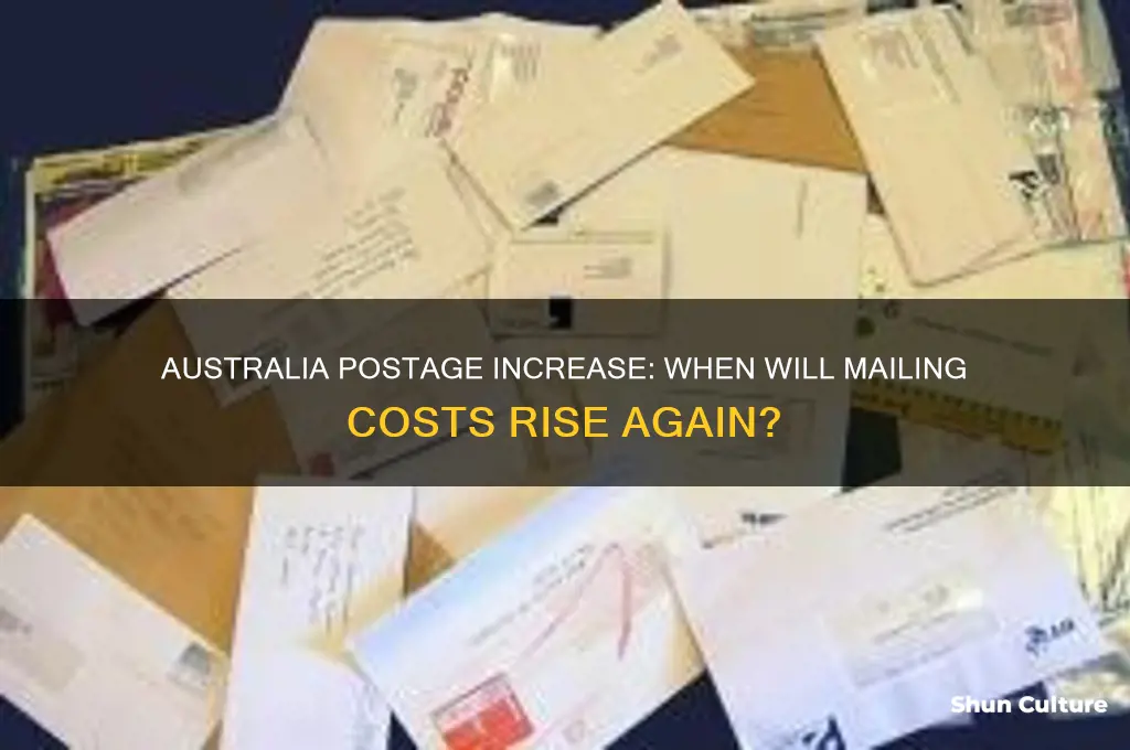 when does postage go up in australia
