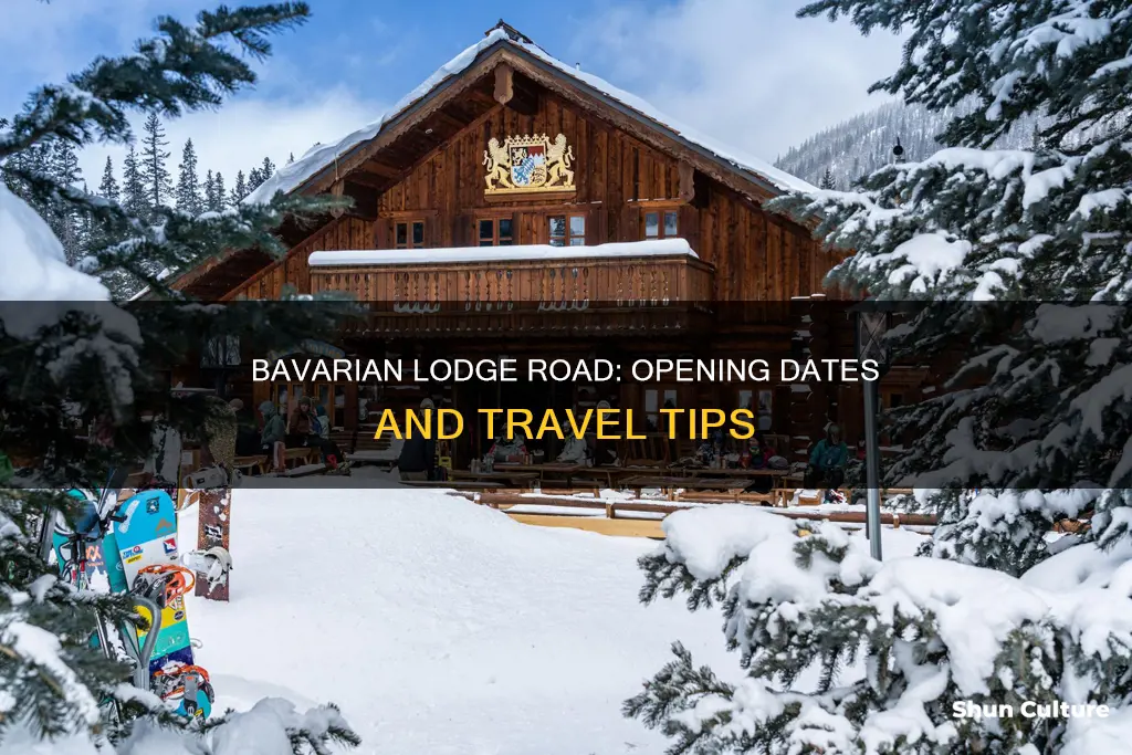 when does road to bavarian lodge open taos