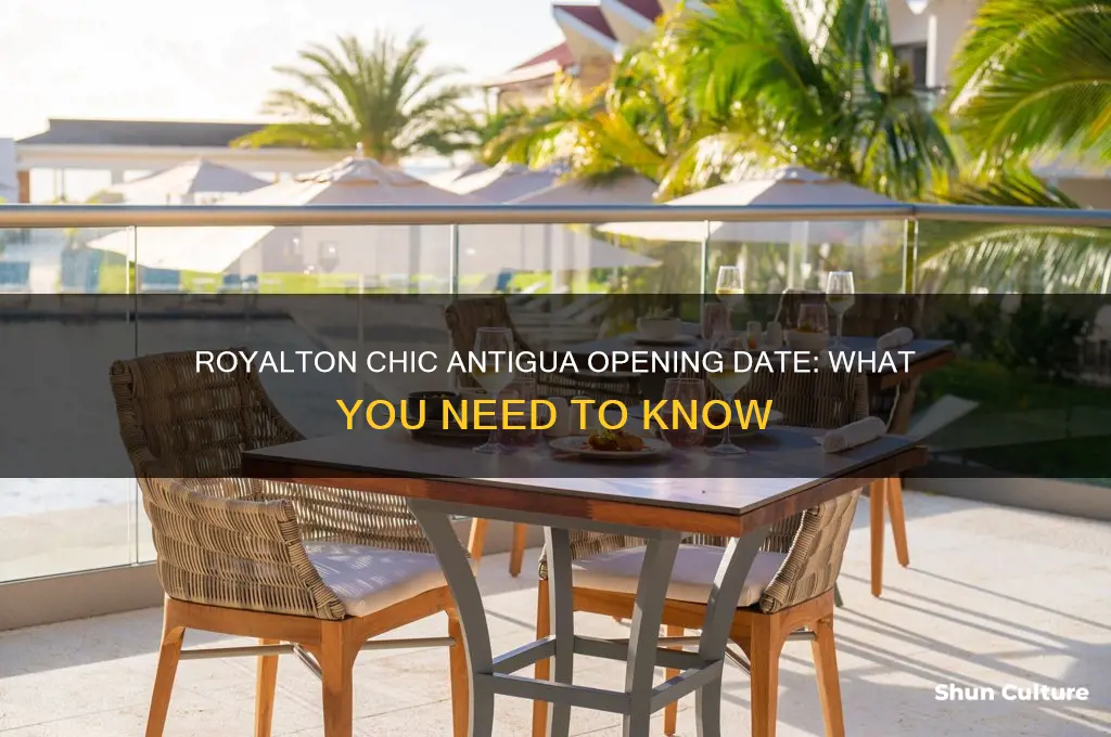 when does royalton chic antigua open