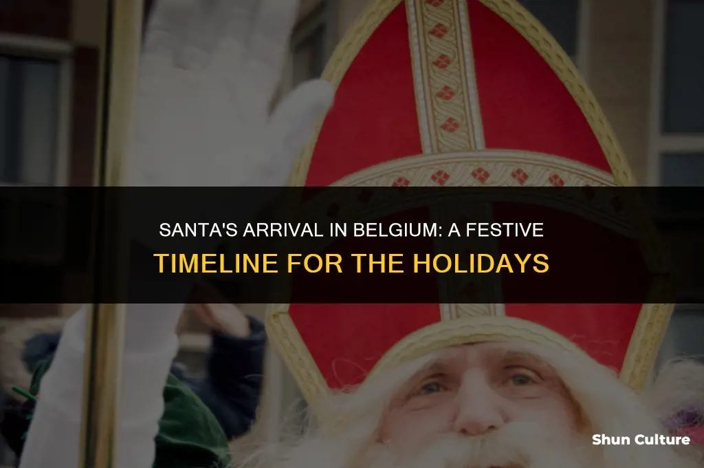 when does santa come in belgium