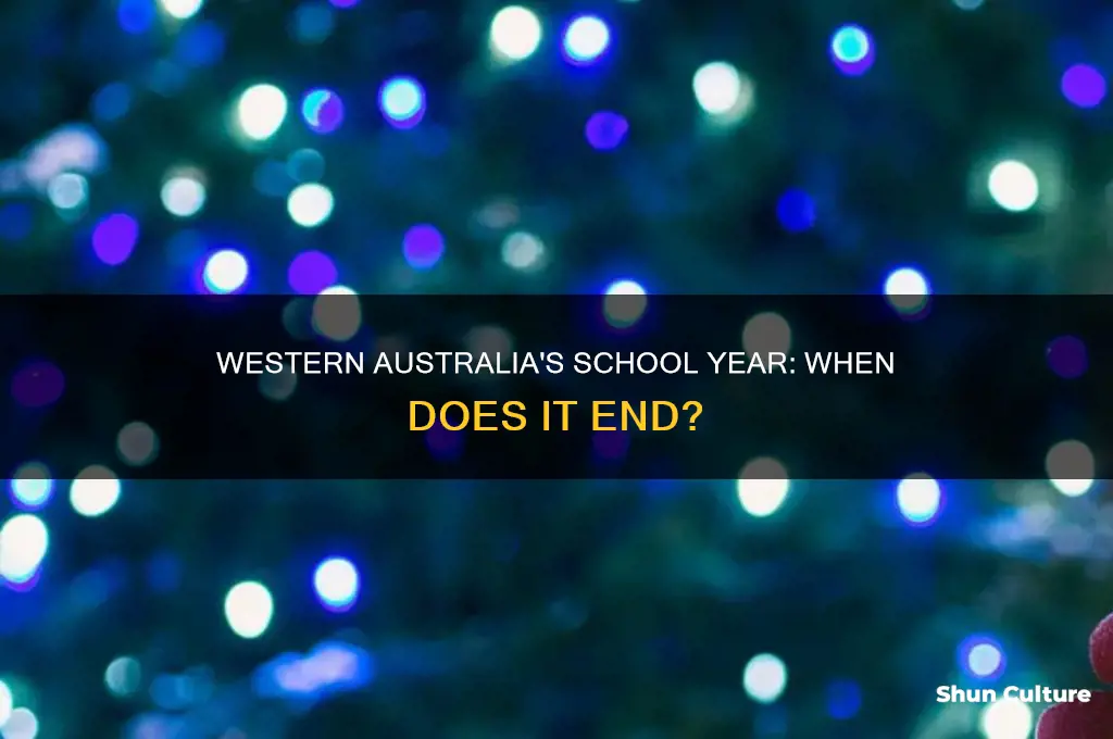 when does school end in western australia