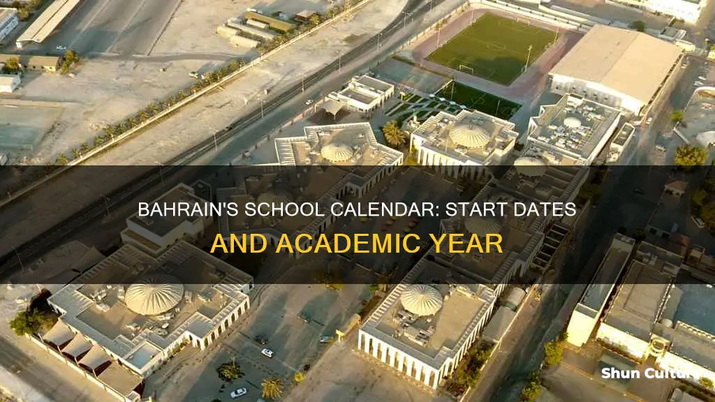 when does school in bahrain start