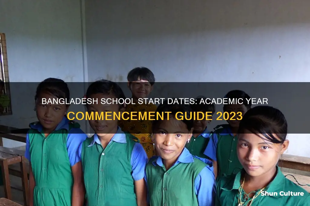 when does school start in bangladesh