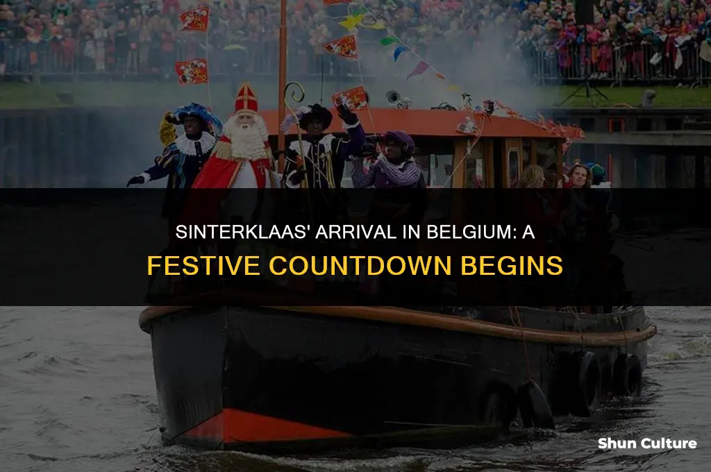 when does sinterklaus arrive in belgium