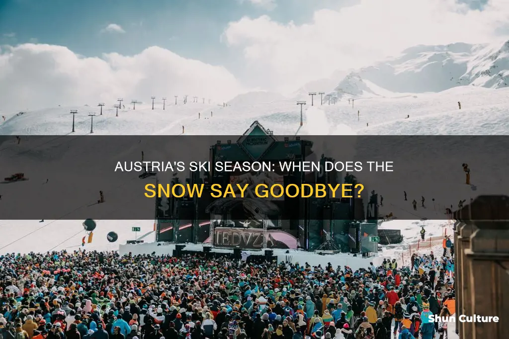 when does ski season end in austria