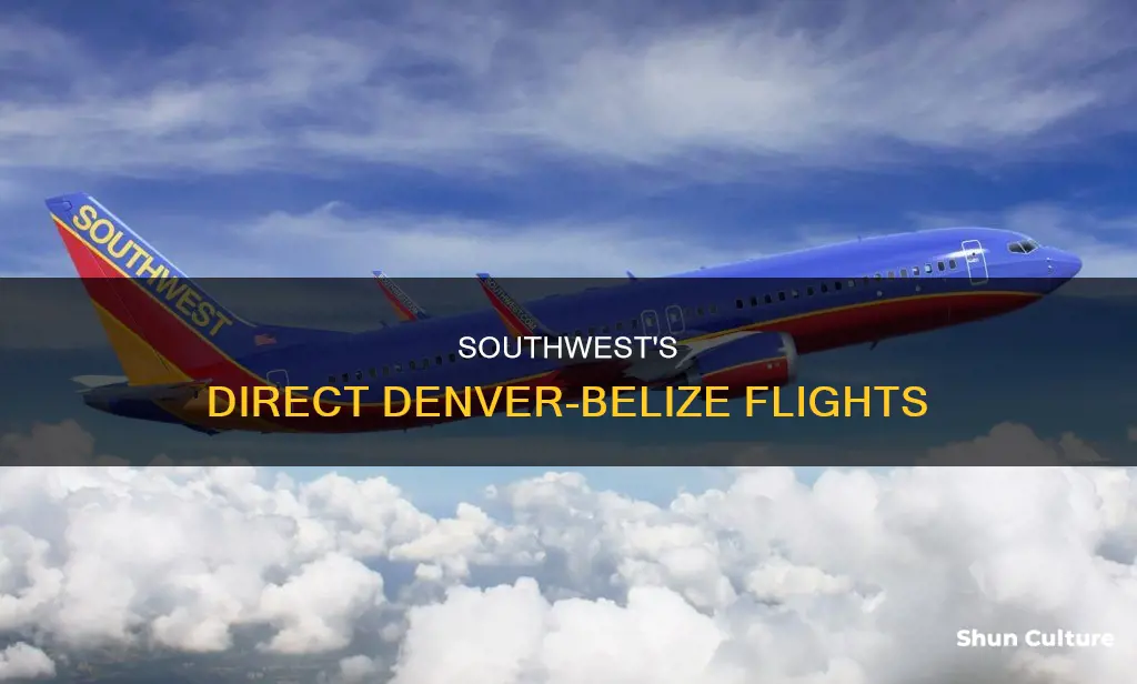 when does southwest fly direct from denver to belize