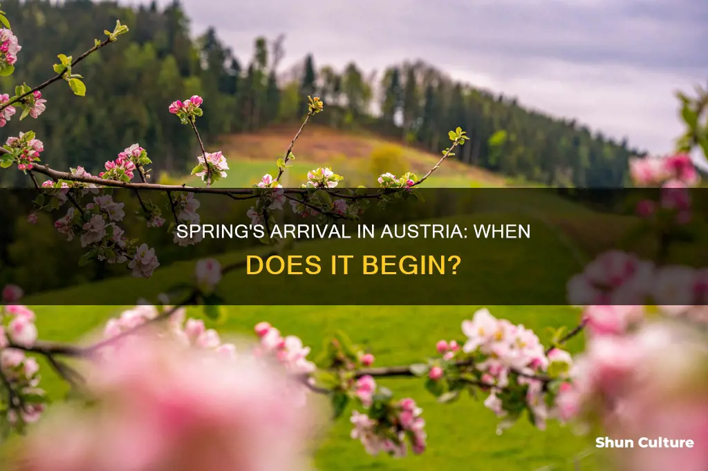when does spring start in austria