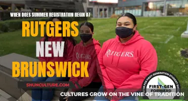 Summer Registration: Rutgers New Brunswick