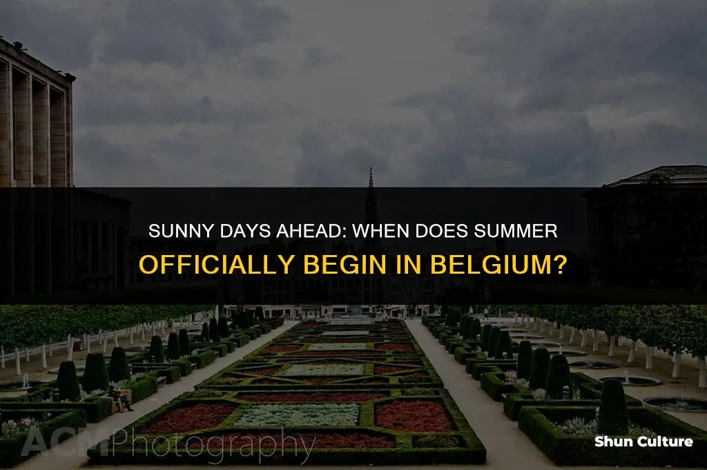 when does summer start in belgium