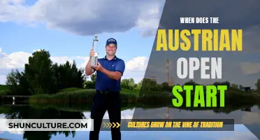 The Austrian Open: Start Dates and Schedule