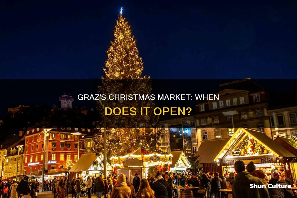 when does the christmas market in graz austria open