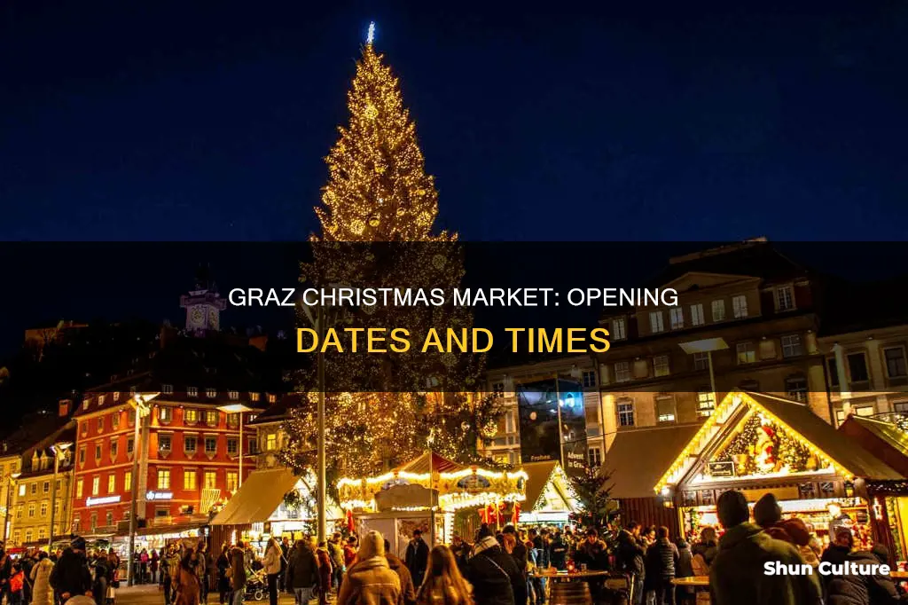 when does the christmas market in graz austria open
