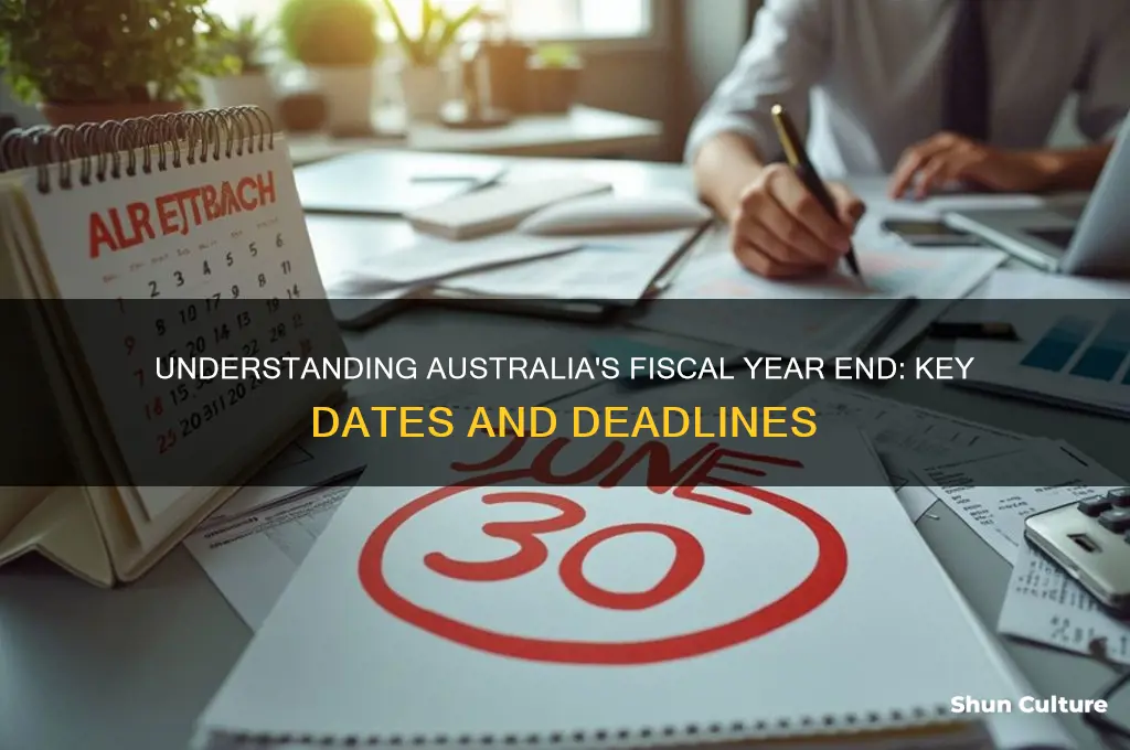 when does the fiscal year end in australia