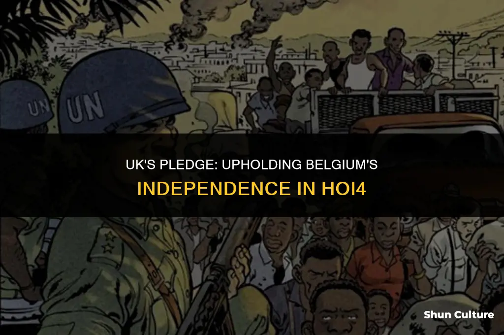 when does the united kingdom gurantee belgiums independence hoi4
