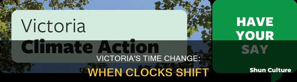 when does victoria australia change clocks