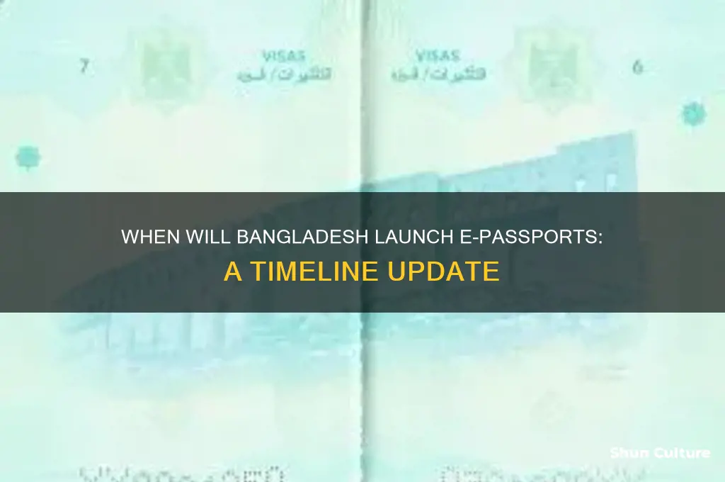 when e passport will start in bangladesh