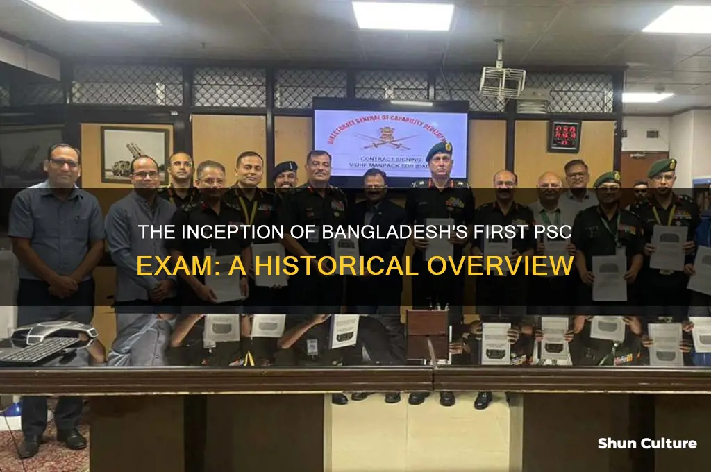 when first psc exam start in bangladesh