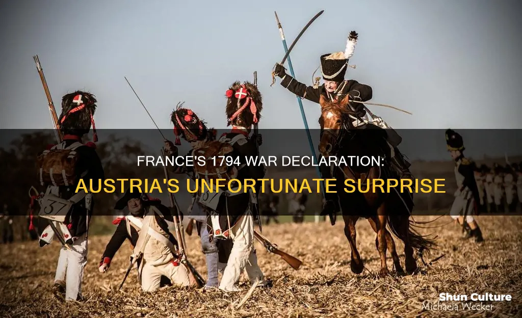 when france declared war on austria in 1794