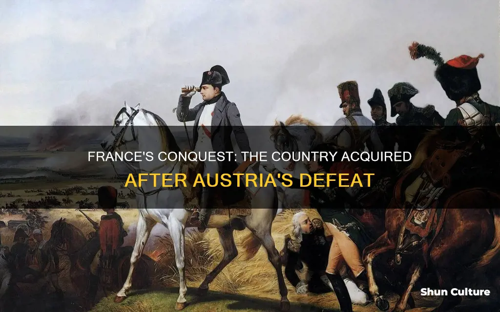 when france defeated austria it acquired the country of