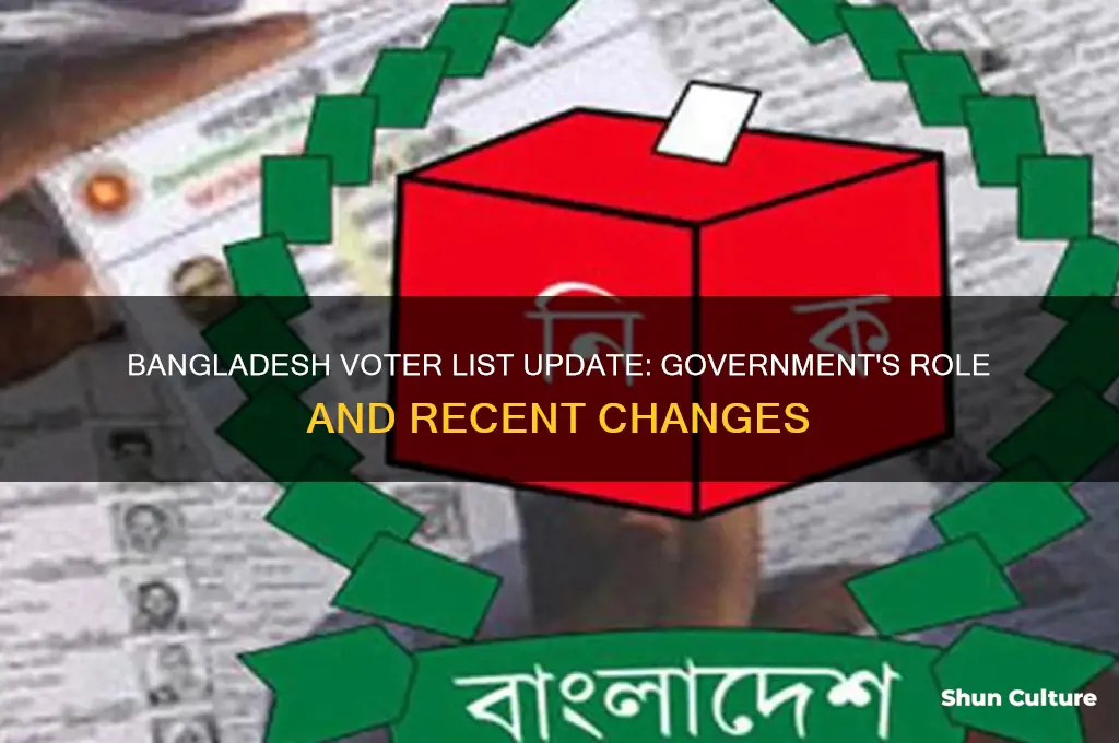 when government update the voter list of bangladesh