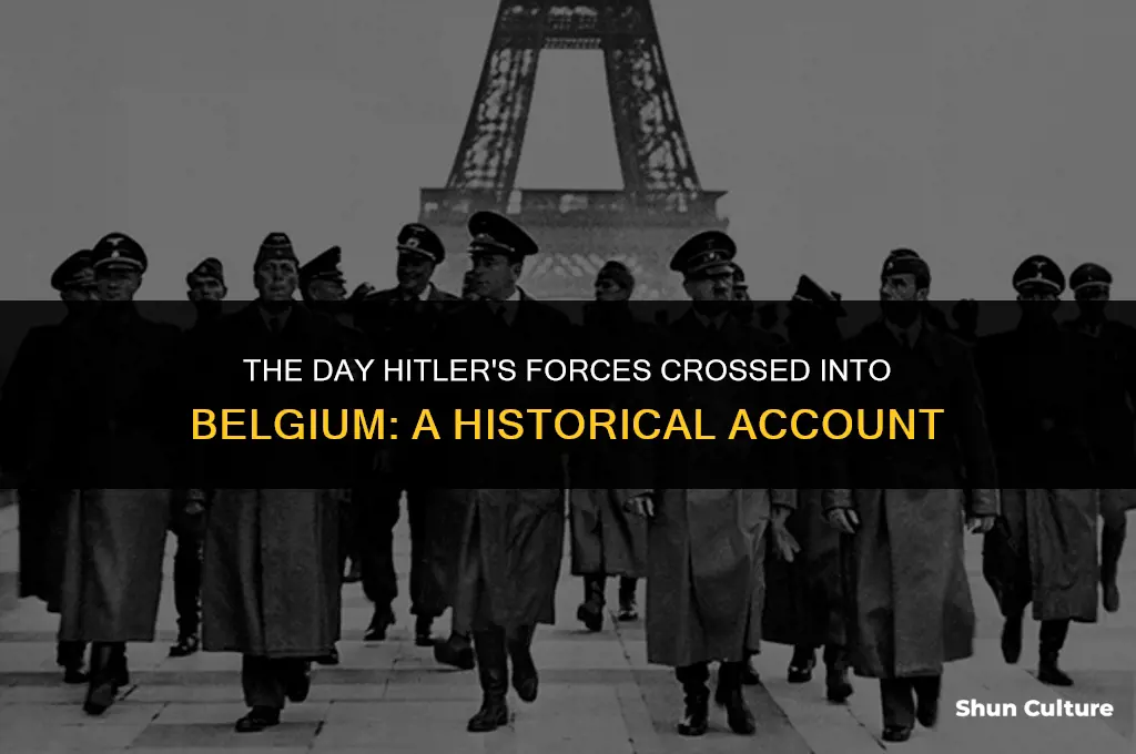 when hitler invaded belgium