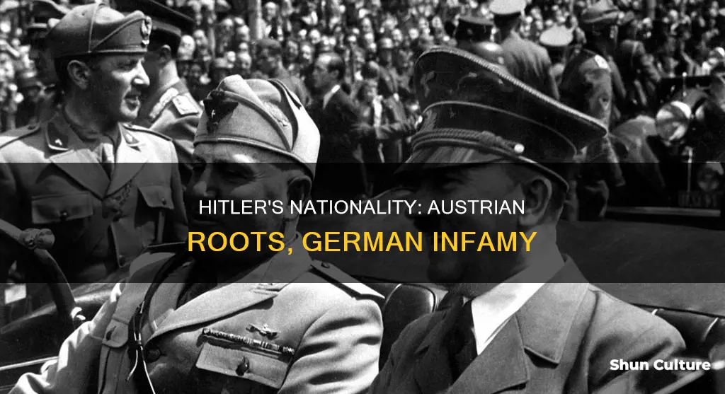 when hitler was austrian but everyone thinks hes german