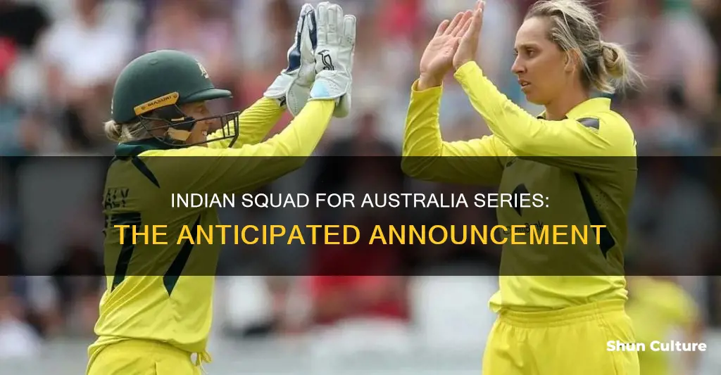 when india squad announced for australia