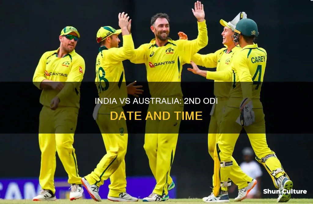 when is 2nd odi between india and australia