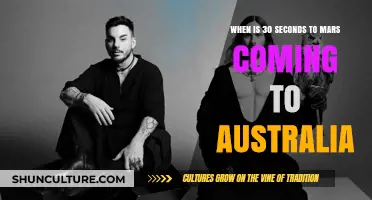 Mars Down Under: Tour Dates Announced