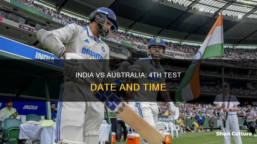when is 4th test india vs australia
