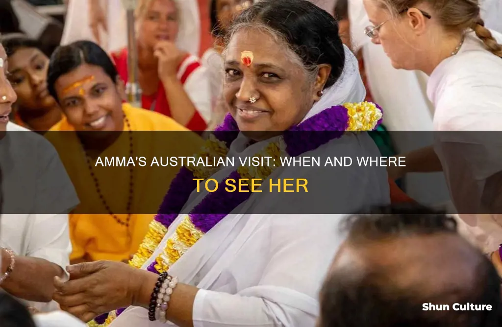 when is amma coming to australia