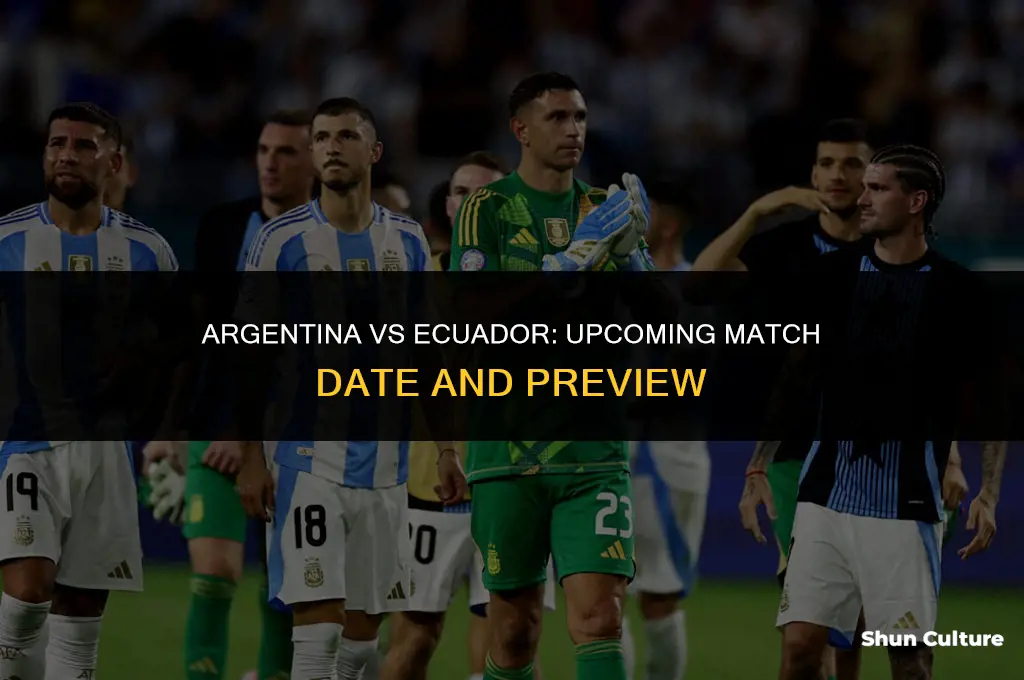 when is argentina vs ecuador next match