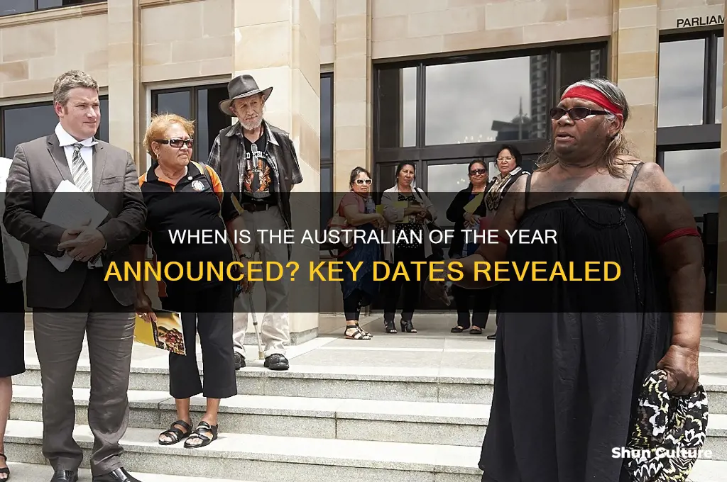 when is australian of the year announced