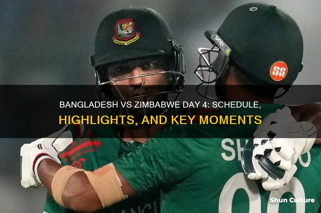 when is bangladesh vs zimbabwe day 4