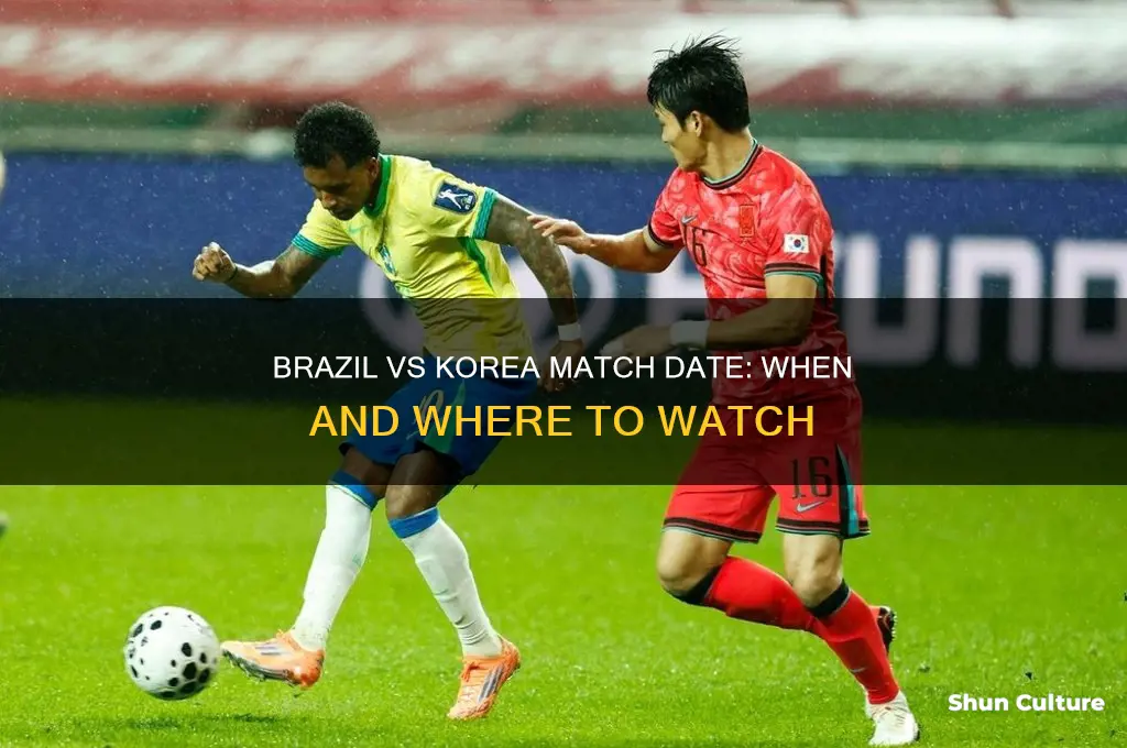 when is brazil vs korea