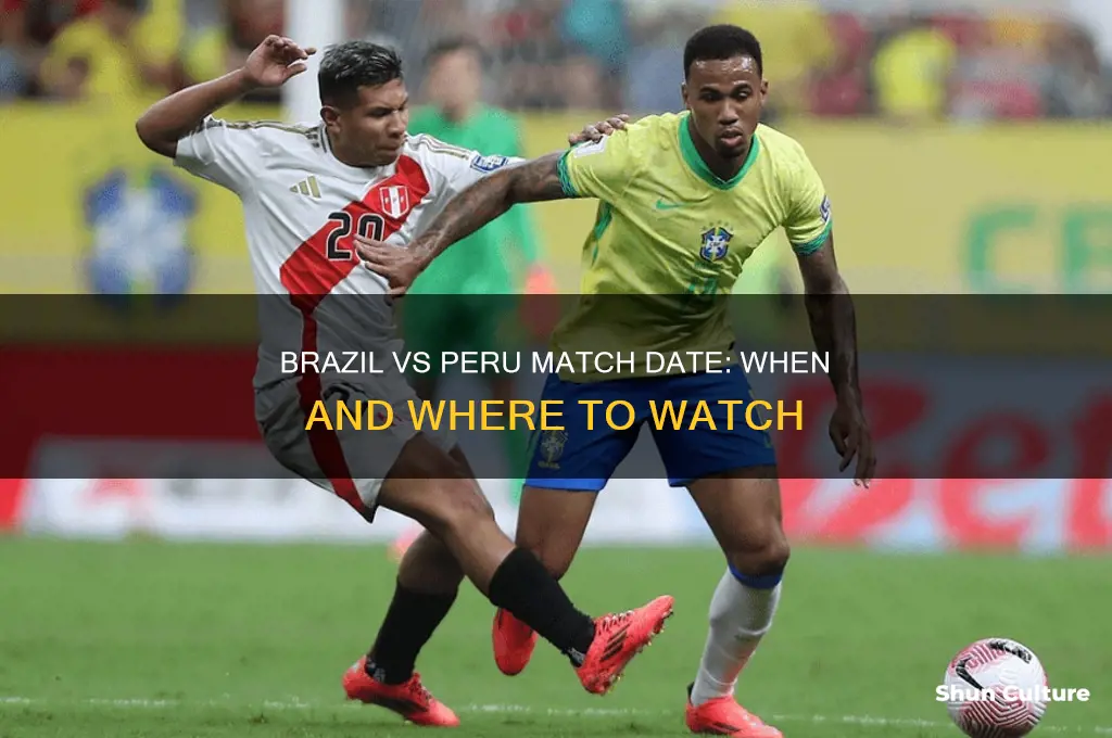 when is brazil vs peru