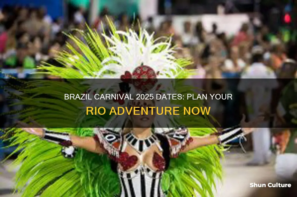 when is carnival in brazil 2025