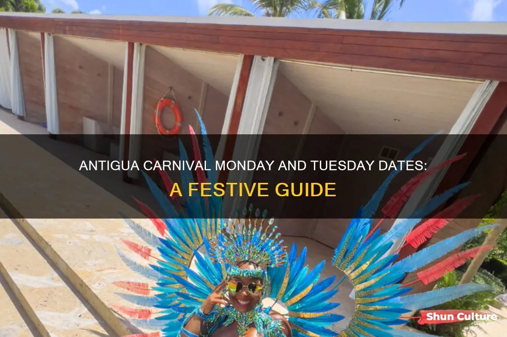 when is carnival monday and tuesday in antigua