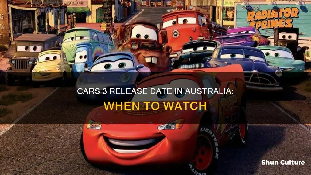 when is cars 3 coming out in australia