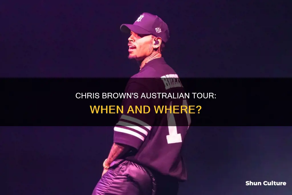 when is chris brown coming to australia
